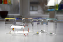 Lade das Bild in den Galerie-Viewer, Klare Wassergläser mit Rand und Punkt im Boden