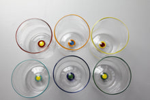 Lade das Bild in den Galerie-Viewer, Klare Wassergläser mit Rand und Punkt im Boden